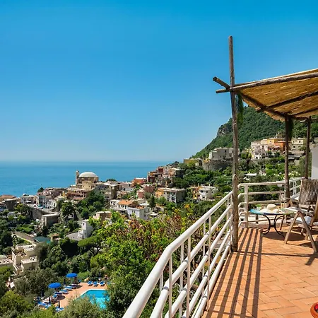Flower Power - For 6 Guests With Parking, Terrace And Seaview - 2 Bathrooms And 3 Bedrooms * Positano